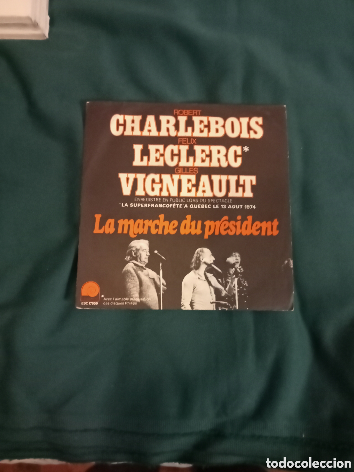 Discos de vinilo: Gilles Vigneault Mon pays( Quebec ) - Foto 2