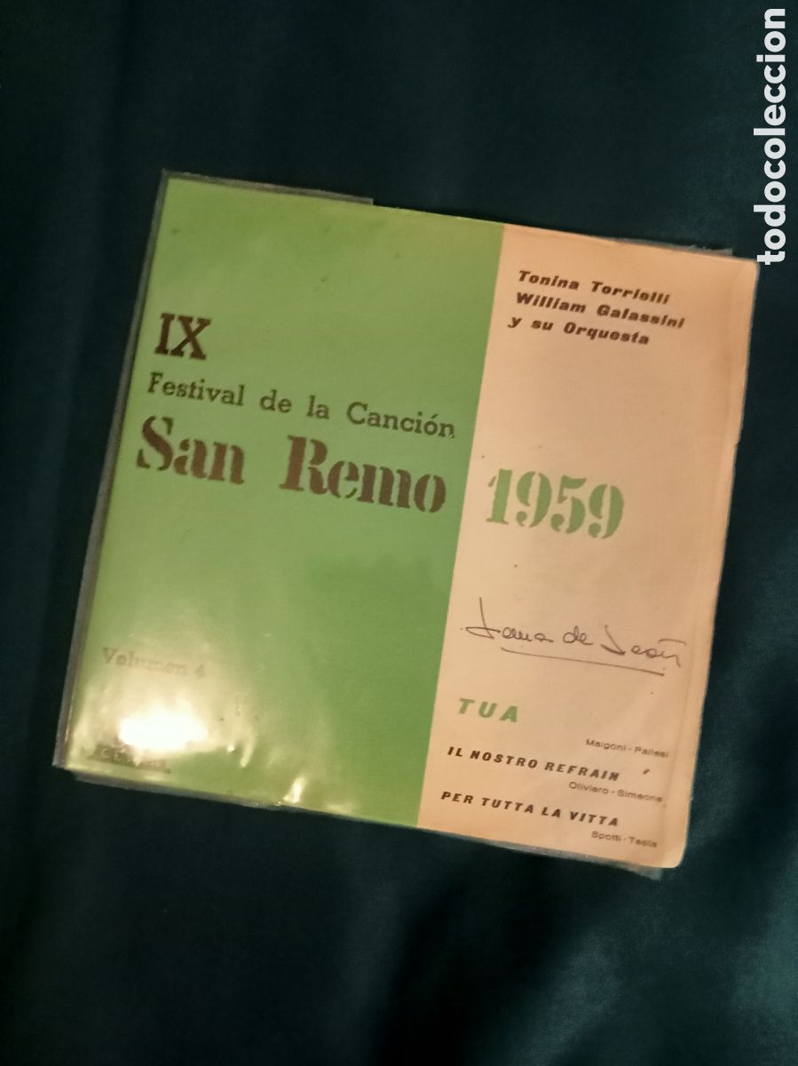 Discos de vinilo: San Remo 1959 volumen 4 ep 3 temas