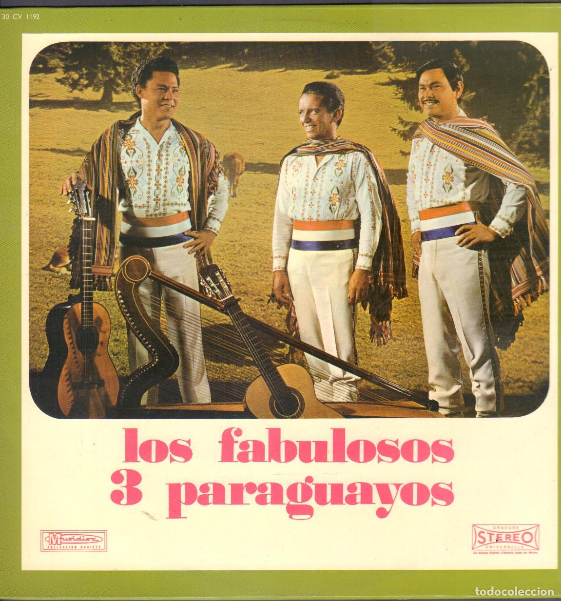 Discos de vinilo: LOS FABULOSOS &rdquo;TRES PARAGUAYOS&rdquo; - LA PALOMA, HIJA DE LA LUNA, BRINDO.../ LP MUSIDISC RF-26473