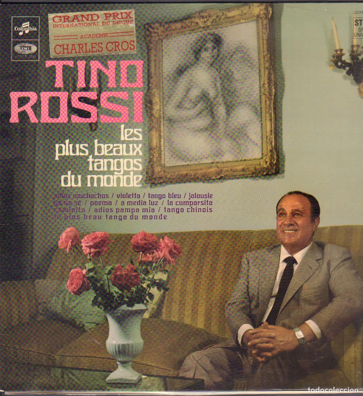 Discos de vinilo: TINO ROSSI - LES PLUS BEAUX TANGOS DU MONDE / VIOLETTA, TANGO BLEU.../ LP COLUMBIA RF-26485