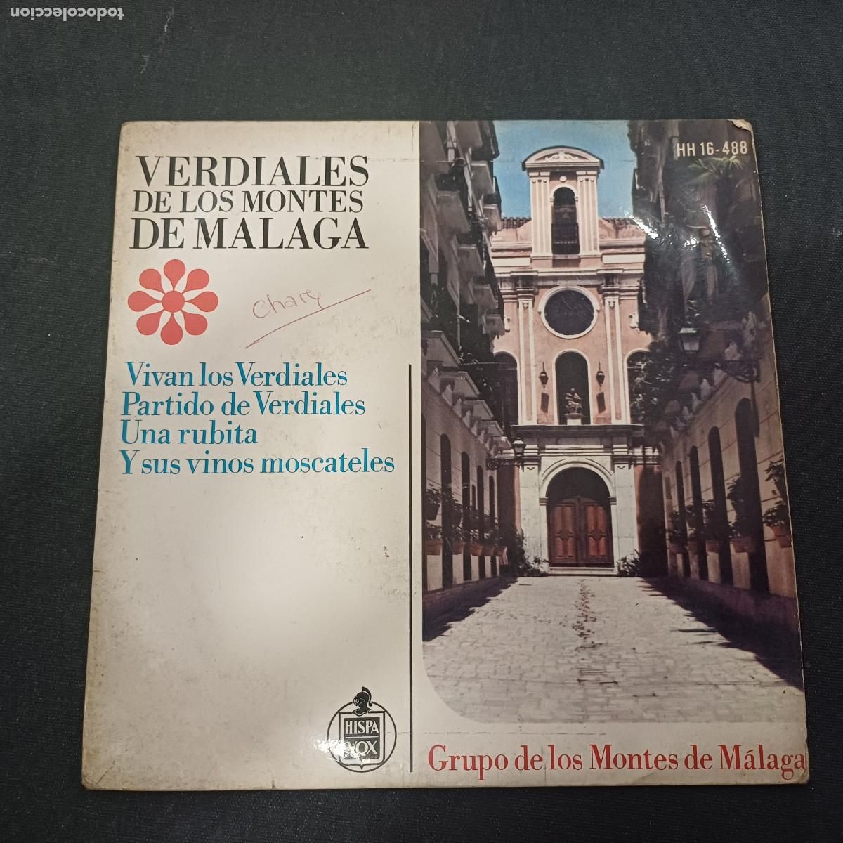 Discos de vinilo: VERDIALES DE LOS MONTES DE MALAGA/SINGLE. - Foto 1