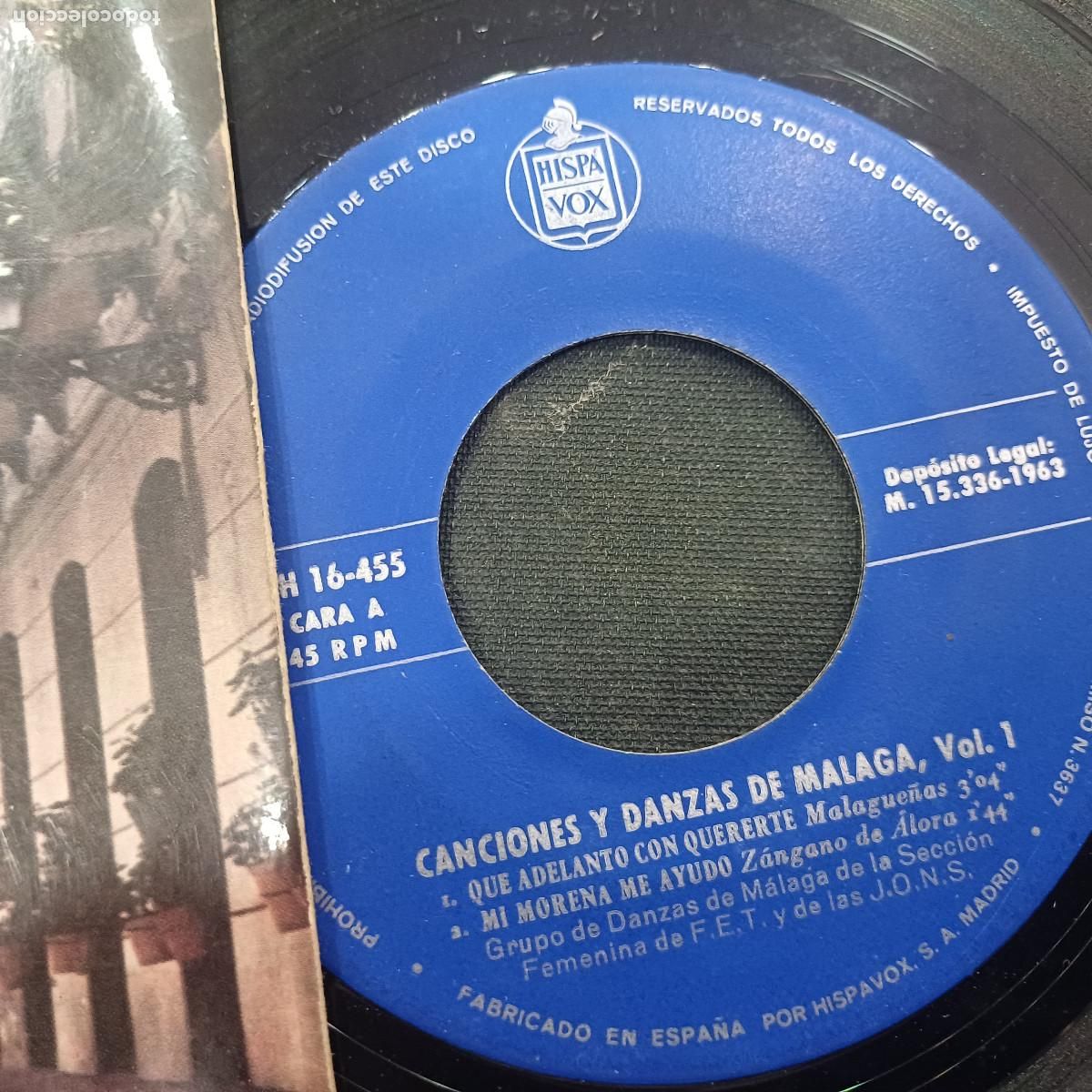 Discos de vinilo: VERDIALES DE LOS MONTES DE MALAGA/SINGLE. - Foto 2