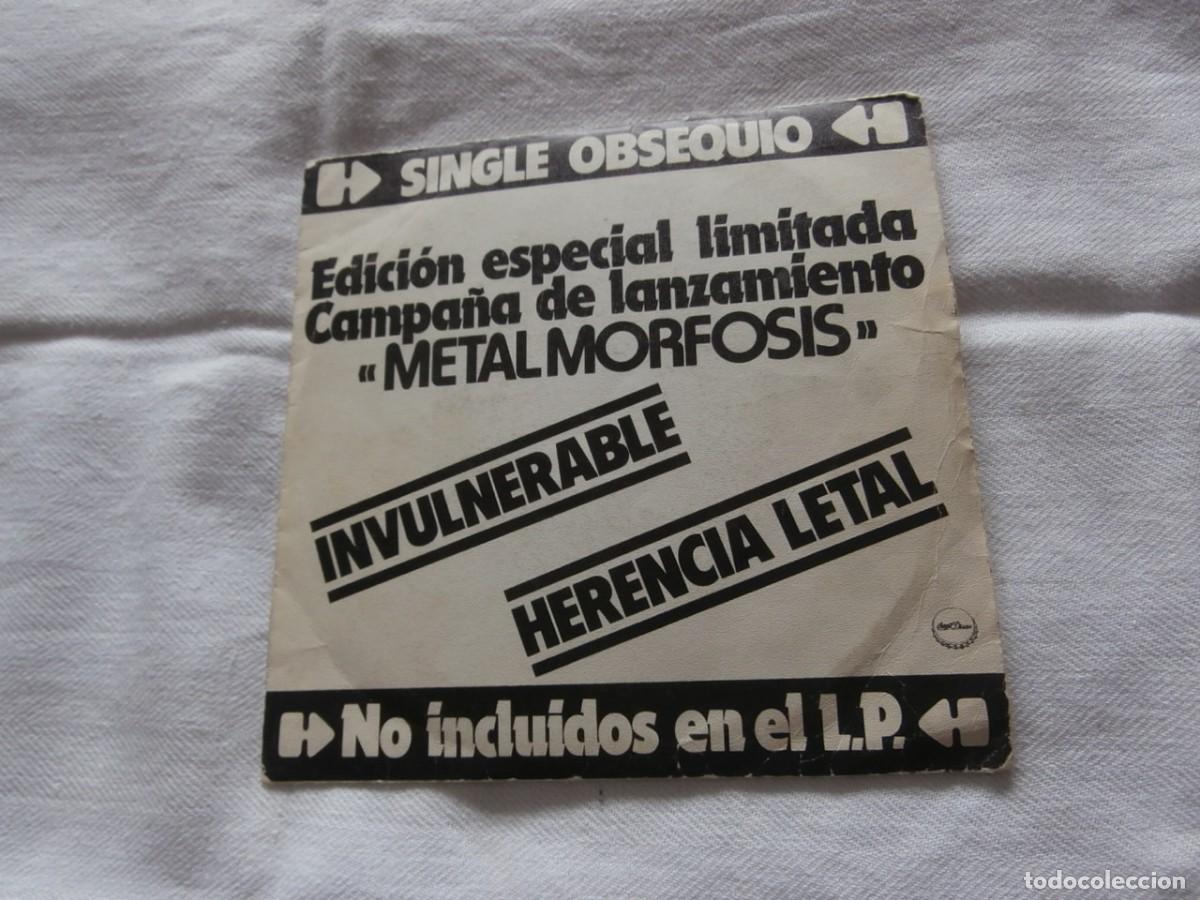 Discos de vinilo: BARON ROJO 7&acute;SG INVULNERABLE+ 1 (1983) DISCO EDICION ESPECIAL PROMOCIONAL - BUENA CONDICION -