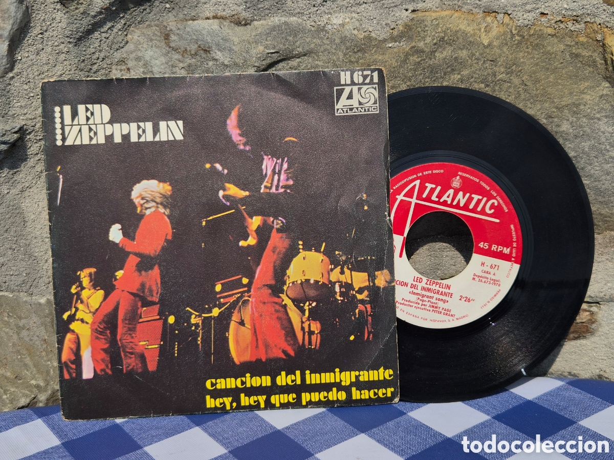 Discos de vinilo: ANTIGUO EP LED ZEPPELIN CANCION DEL INMIGRANTE ORIGINAL