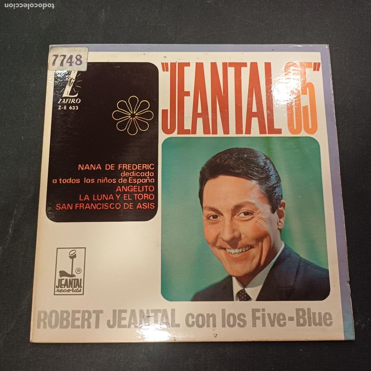 Discos de vinilo: ROBERT JEANTAL/NANA DE FREDERIC/SINGLE PROMOCIONAL/DEDICADO Y FIRMADO A EMISORA RADIO&iexcl;&iexcl;&iexcl;&iexcl;&iexcl;&iexcl;&iexcl;.
