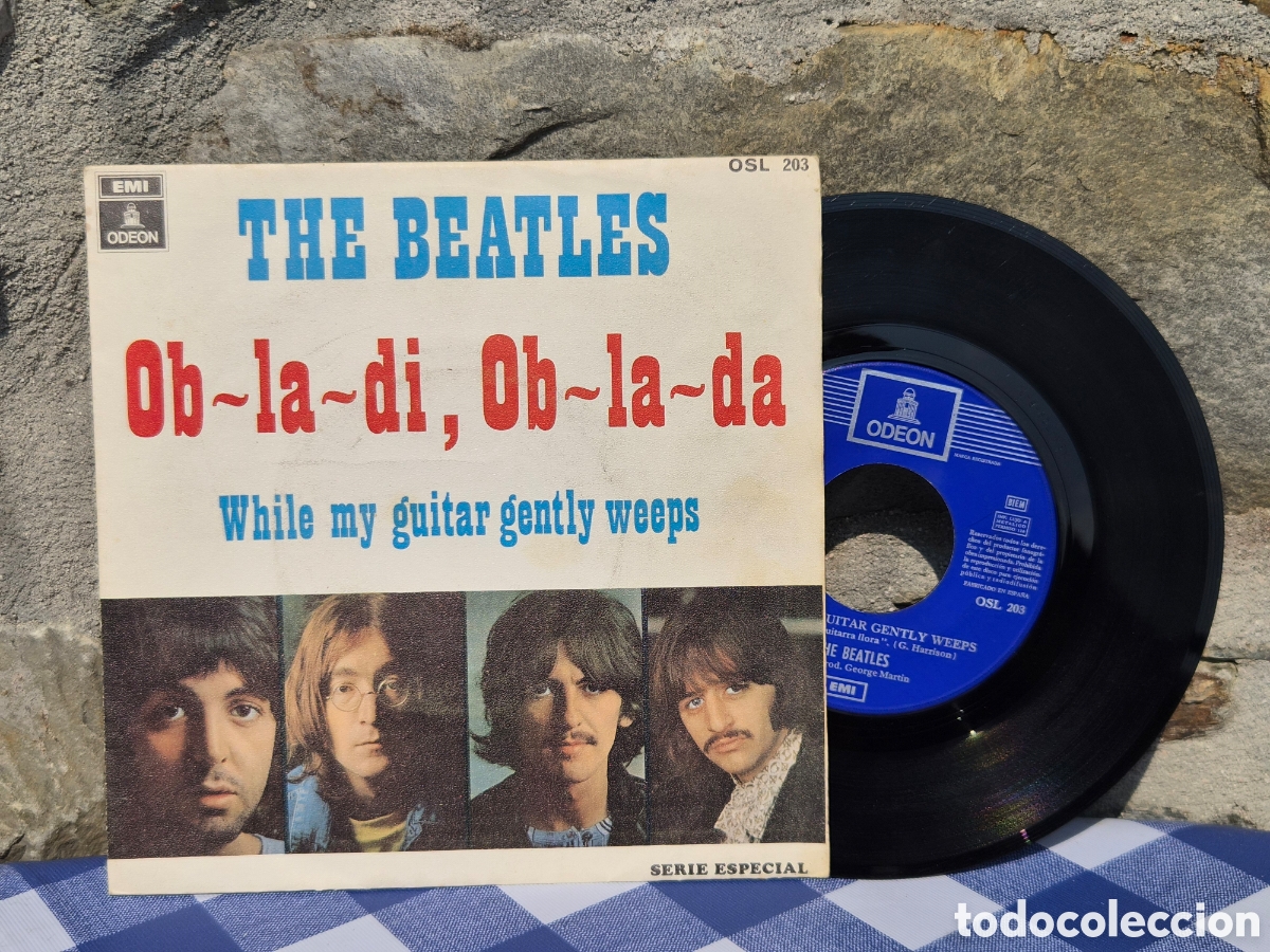 Discos de vinilo: ANTIGUO EP THE BEATLES WHILE MY GUITAR GENTLY WEEPS ORIGINAL