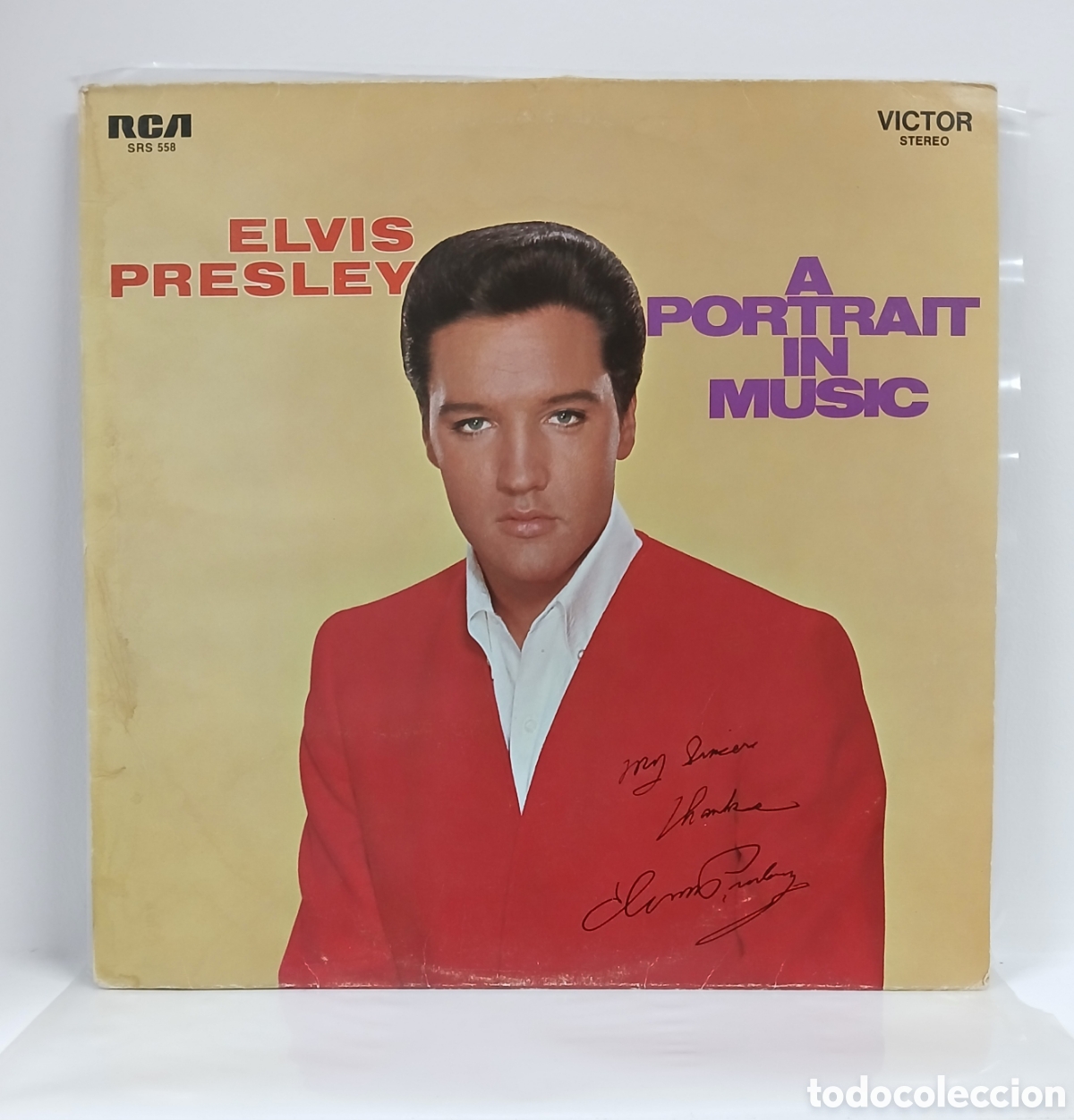 Discos de vinilo: ELVIS PRESLEY &rdquo;A PORTRAIT IN MUSIC&rdquo; LP. COMP. GERMANY. 1978 (VG++)