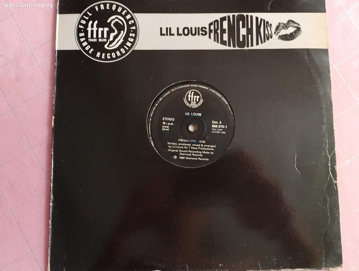 Discos de vinilo: Lil Louis &lrm;&ndash; French Kiss, 1989, Acid House, Deep House