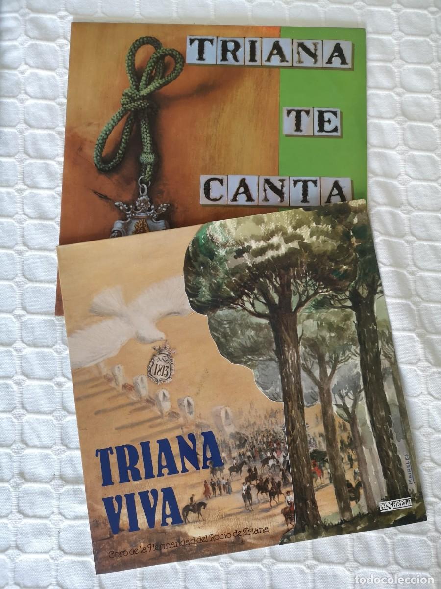 Discos de vinilo: Lote 2 &Aacute;lbumes (3 LPs) Vinilo - Coro del Roc&iacute;o de Triana (Incluye Doble LP Triana te canta y Triana