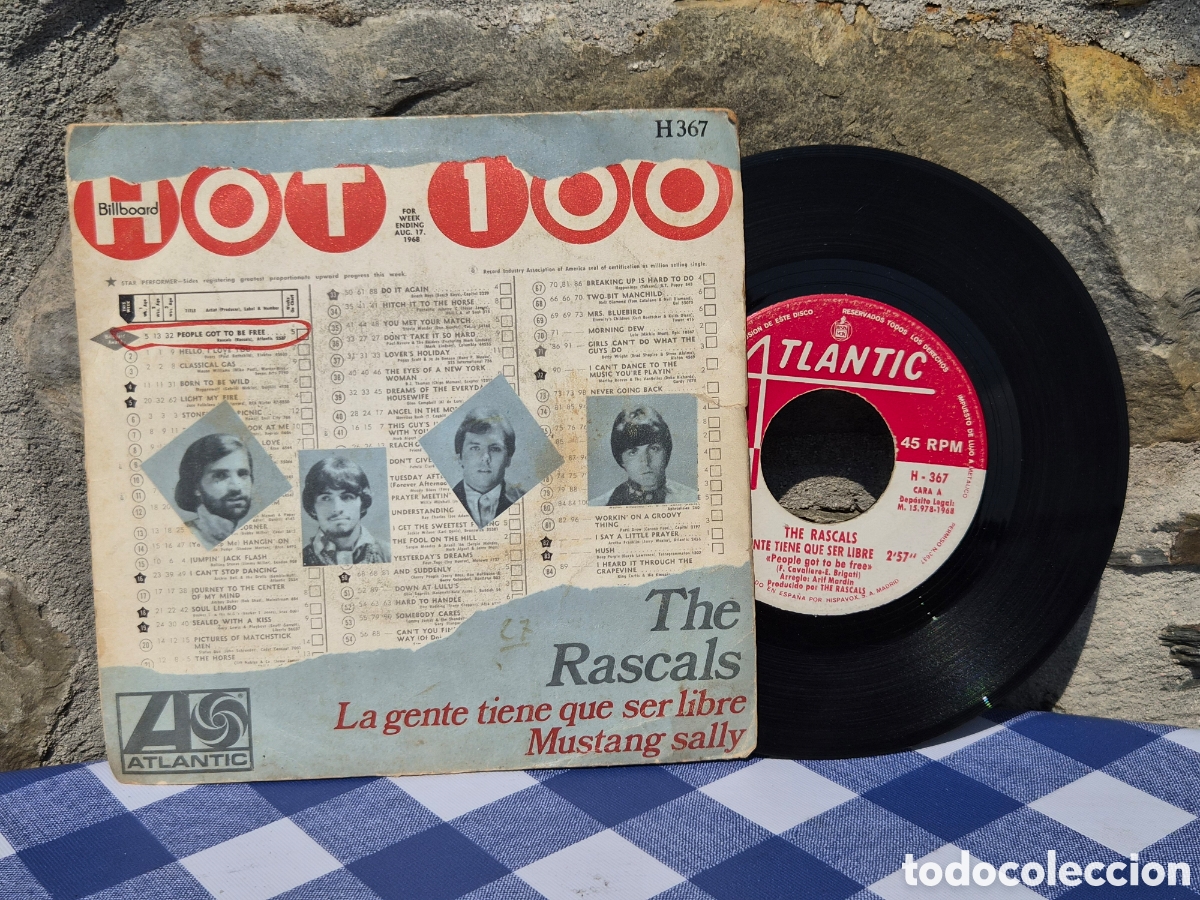 Discos de vinilo: ANTIGUO EP THE RASCALS LA GENTE TIENE QUE SER LIBRE ORIGINAL