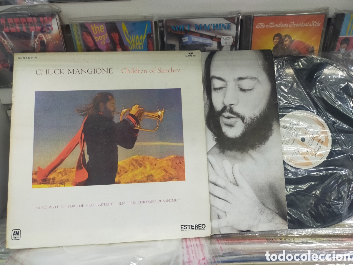 Discos de vinilo: Chuck mangione doble LP children of S&aacute;nchez doble carpeta M&eacute;xico 1978