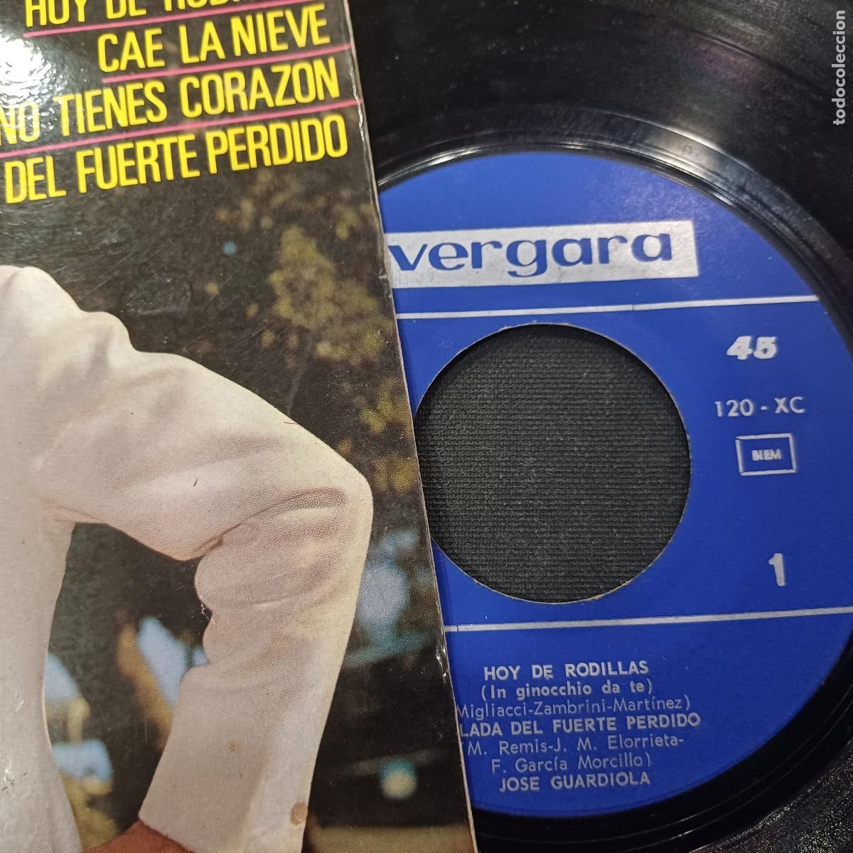 Discos de vinilo: JOSE GUARDIOLA/HOY DE RODILLAS/SINGLE. - Foto 2