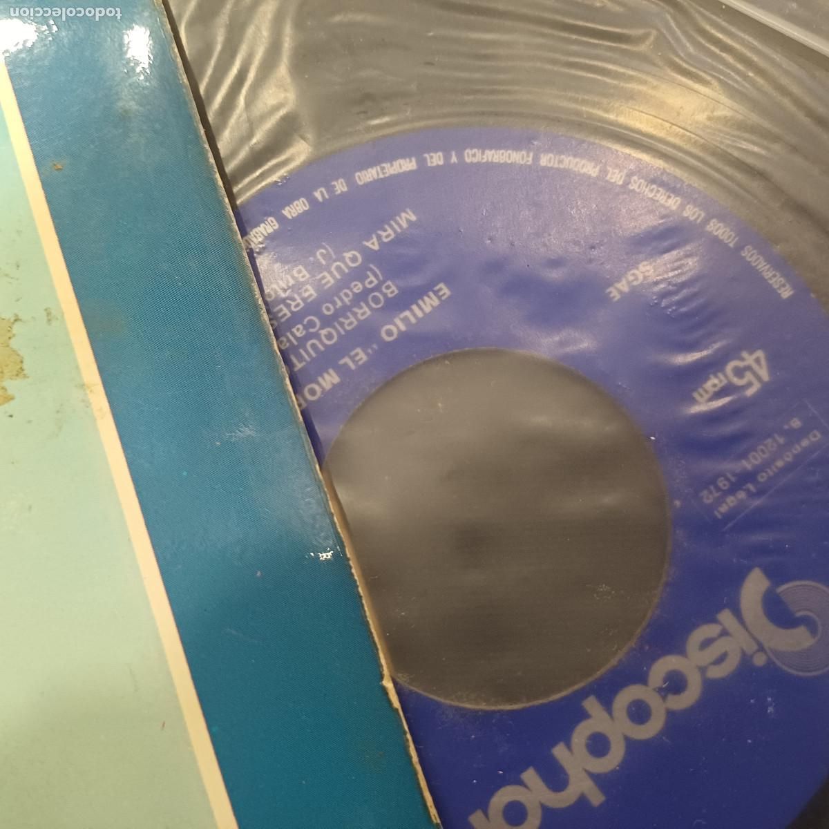 Discos de vinilo: EMILIO EL MORO/TE QUIERO TE QUIERO/SINGLE. - Foto 2