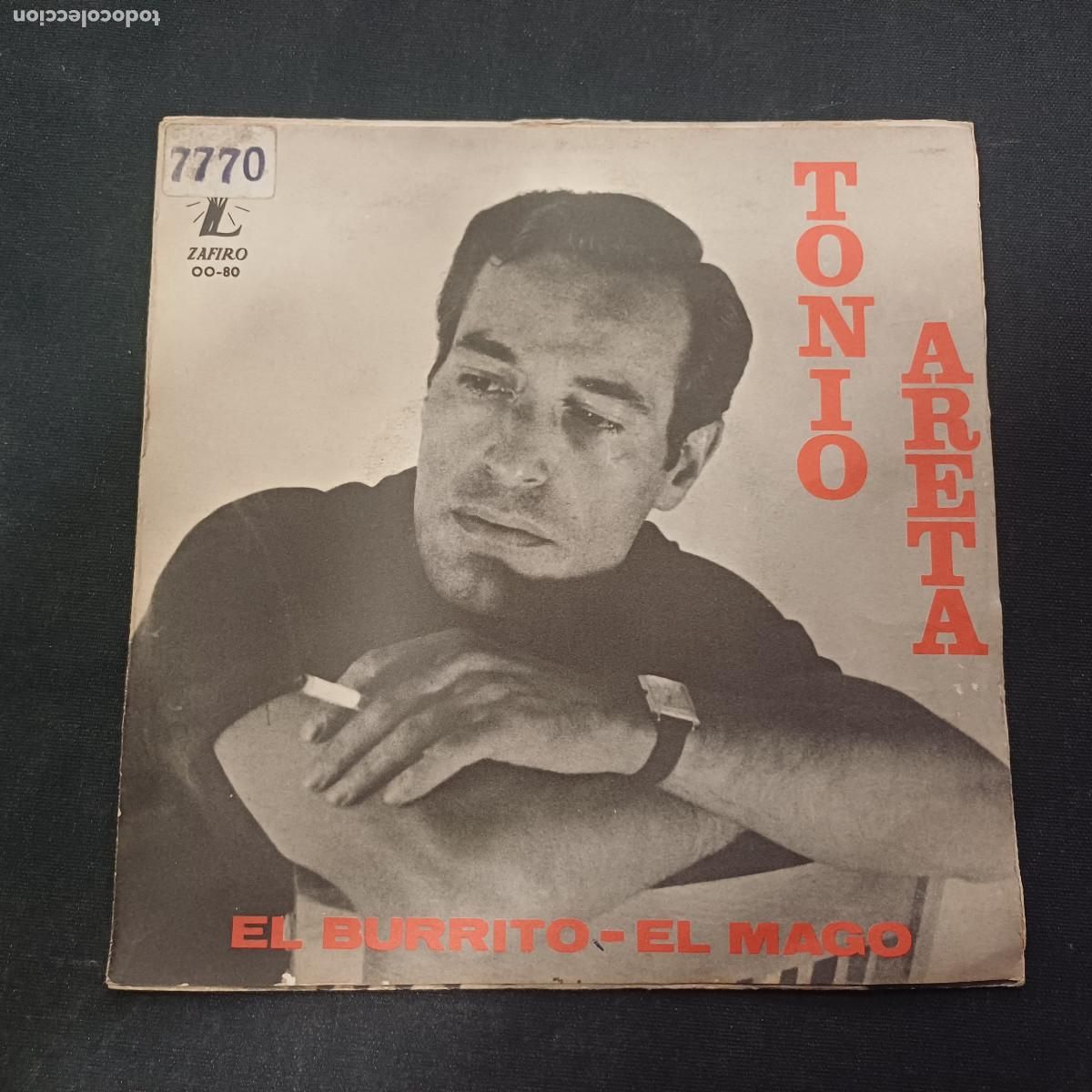 Discos de vinilo: TONY ARETA/EL BURRITO/SINGLE PROMOCIONAL.