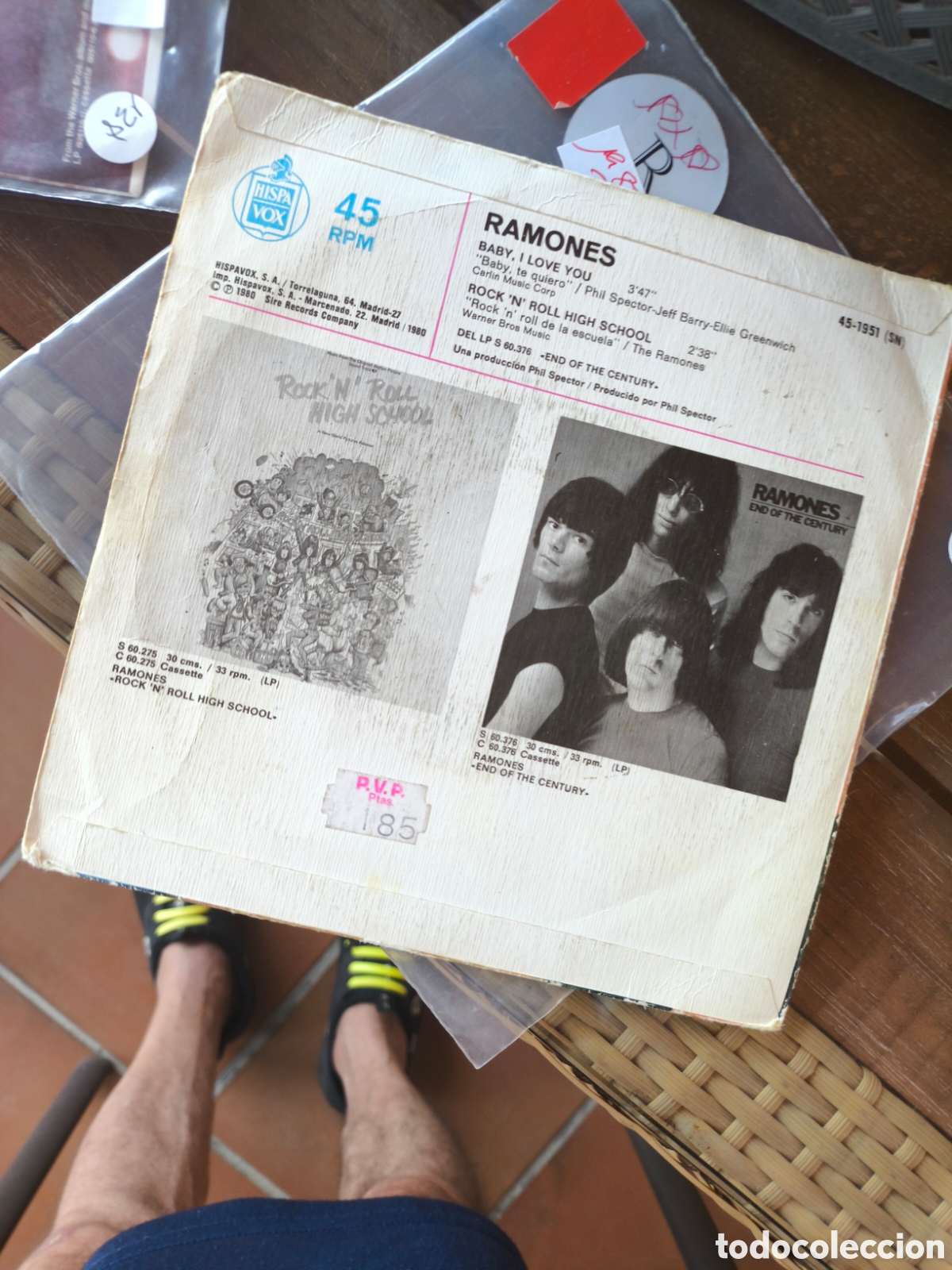 Discos de vinilo: Single de ramones.lote R.n.144 - Foto 2