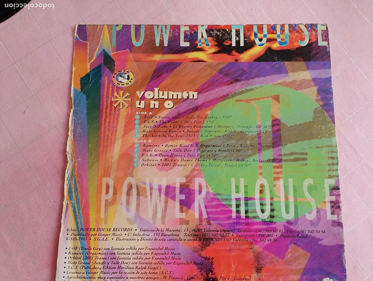 Discos de vinilo: Power House Volumen Uno 1993 - Foto 3