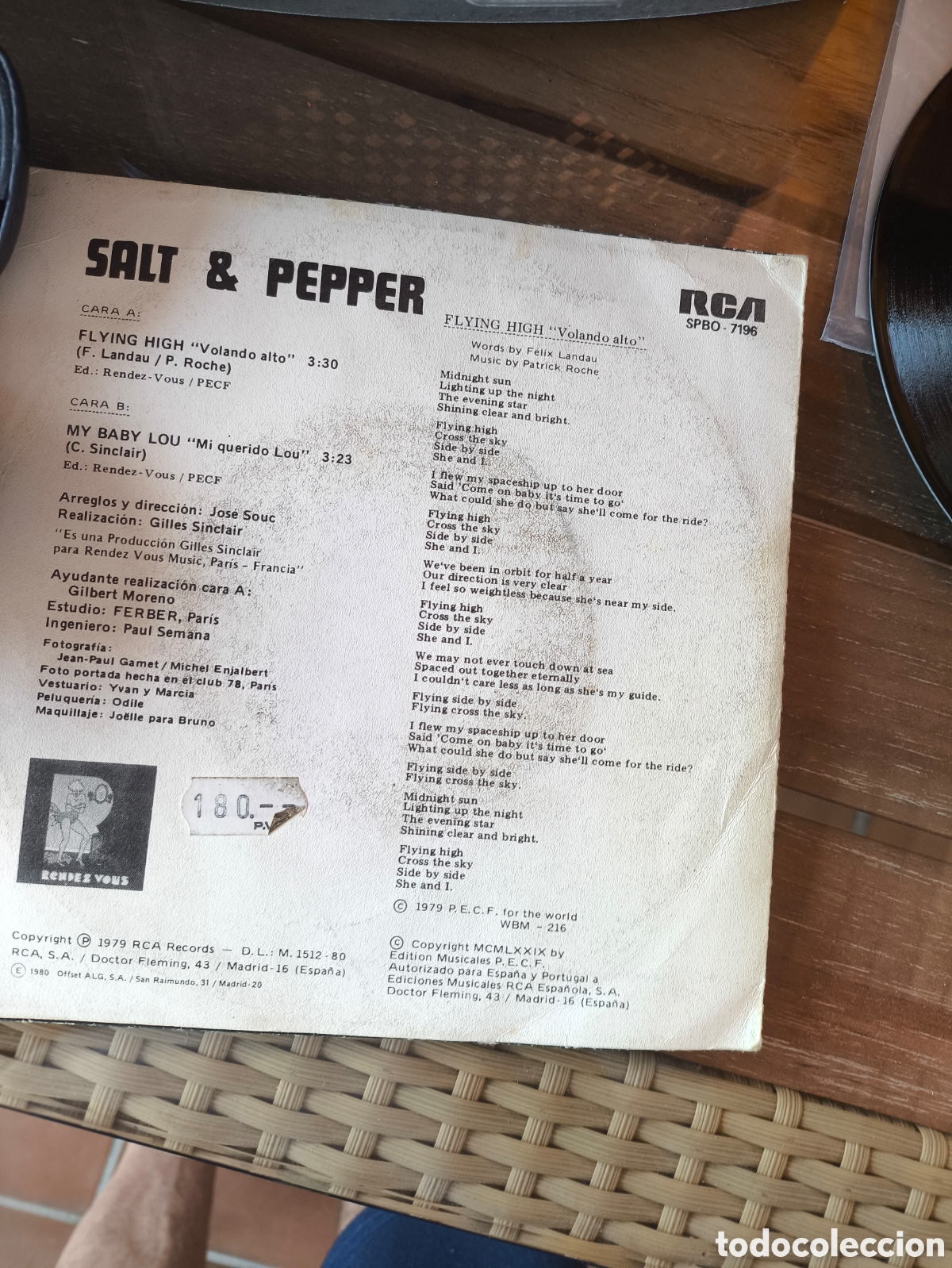 Discos de vinilo: Single de snap.lote.S.n.191 - Foto 2
