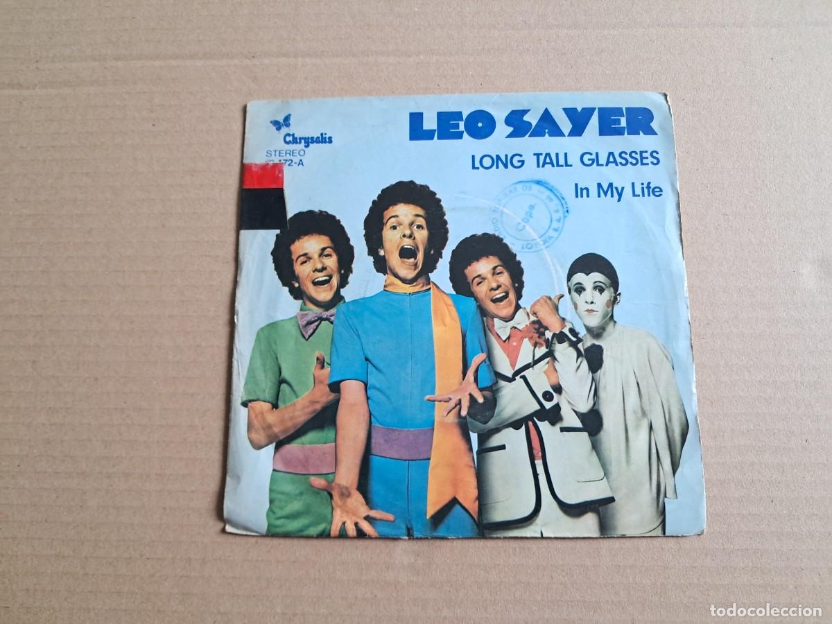 Discos de vinilo: LEO SAYER - LONG TALL GLASSES SINGLE 1974 EDICION ESPA&Ntilde;OLA