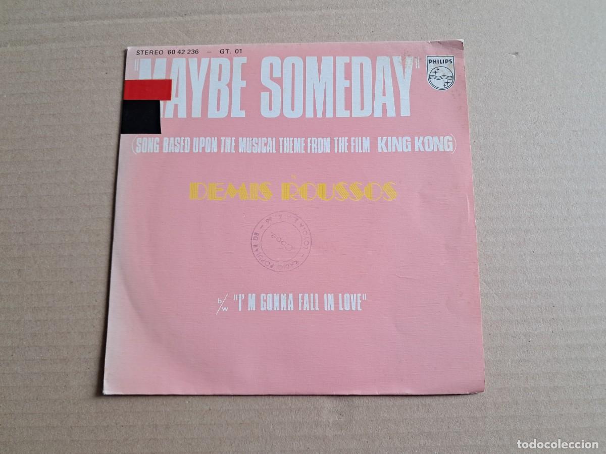 Discos de vinilo: DEMIS ROUSSOS - MAYBE SOMEDAY SINGLE 1976 EDICION ESPA&Ntilde;OLA