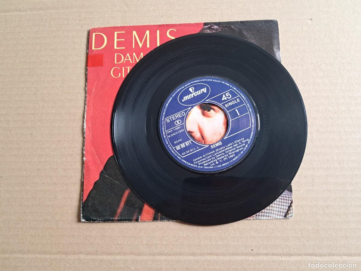 Discos de vinilo: DEMIS ROUSSOS - DAMA GITANA SINGLE 1982 EDICION ESPA&Ntilde;OLA - Foto 2