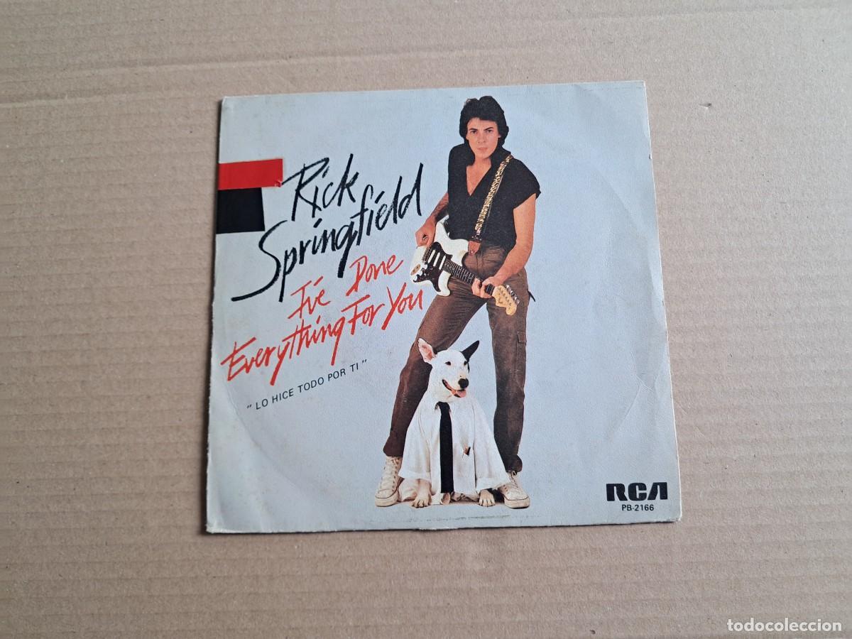 Discos de vinilo: RICK SPRINGFIELD - EVERYTHING FOR YOU SINGLE PROMOCIONAL 1981 EDICION ESPA&Ntilde;OLA