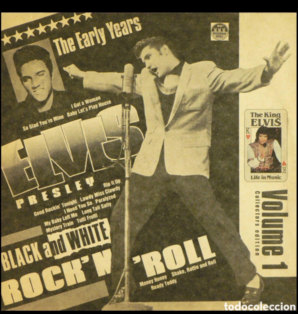 Discos de vinilo: Elvis Presley/Элвис Пресли:Черно-Белый Рок-н-Ролл (Пластинка 1)