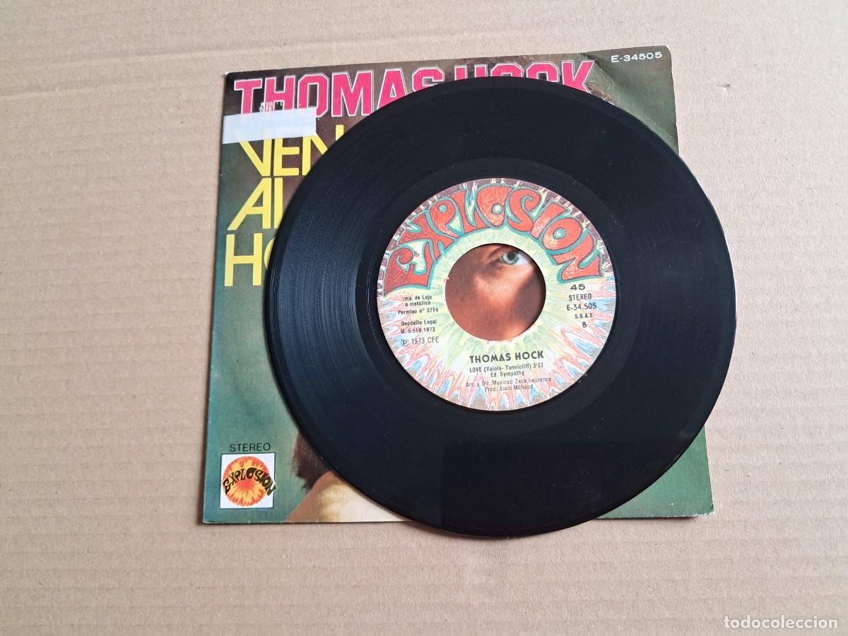 Discos de vinilo: THOMAS HOCK - VEN AL HOGAR SINGLE 1973 EDICION ESPA&Ntilde;OLA - Foto 2
