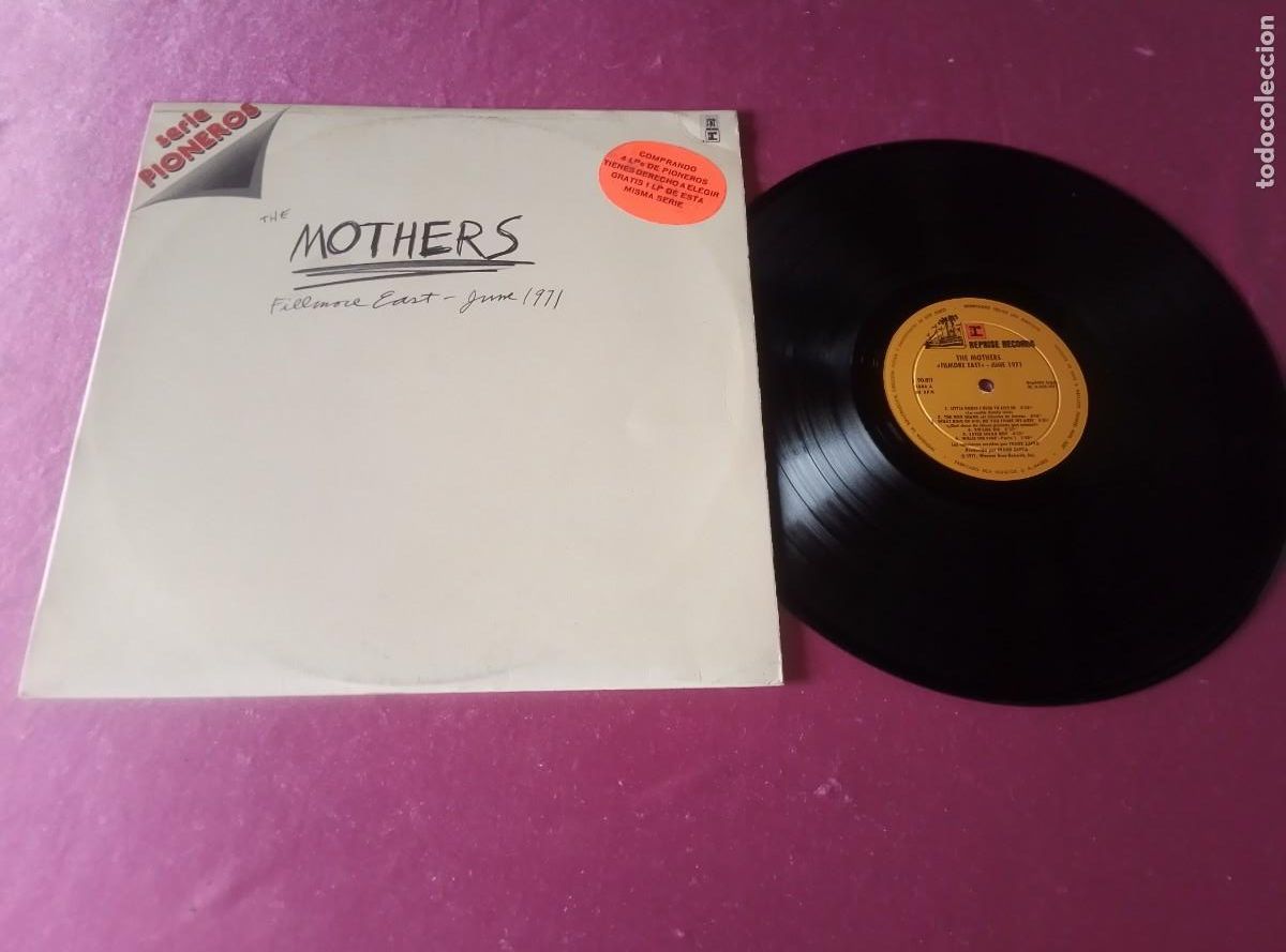 Discos de vinilo: THE MOTHERS FILLMORE EAST JUNE 1971 1978 LP L32 3 2