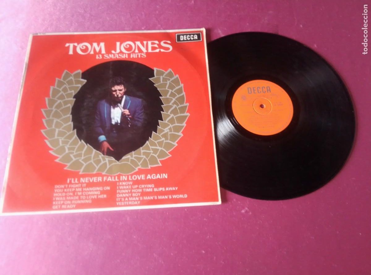 Discos de vinilo: TOM JONES SMASH HITS 1967 LP L32 3 2