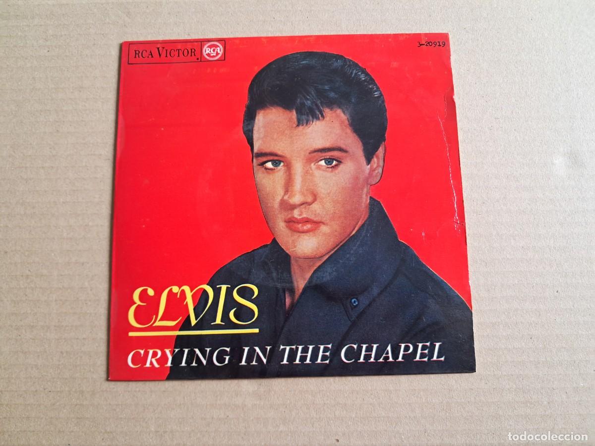 Discos de vinilo: ELVIS PRESLEY - CRYING THE CHAPEL EP 4 TEMAS 1965 EDICION ESPA&Ntilde;OLA