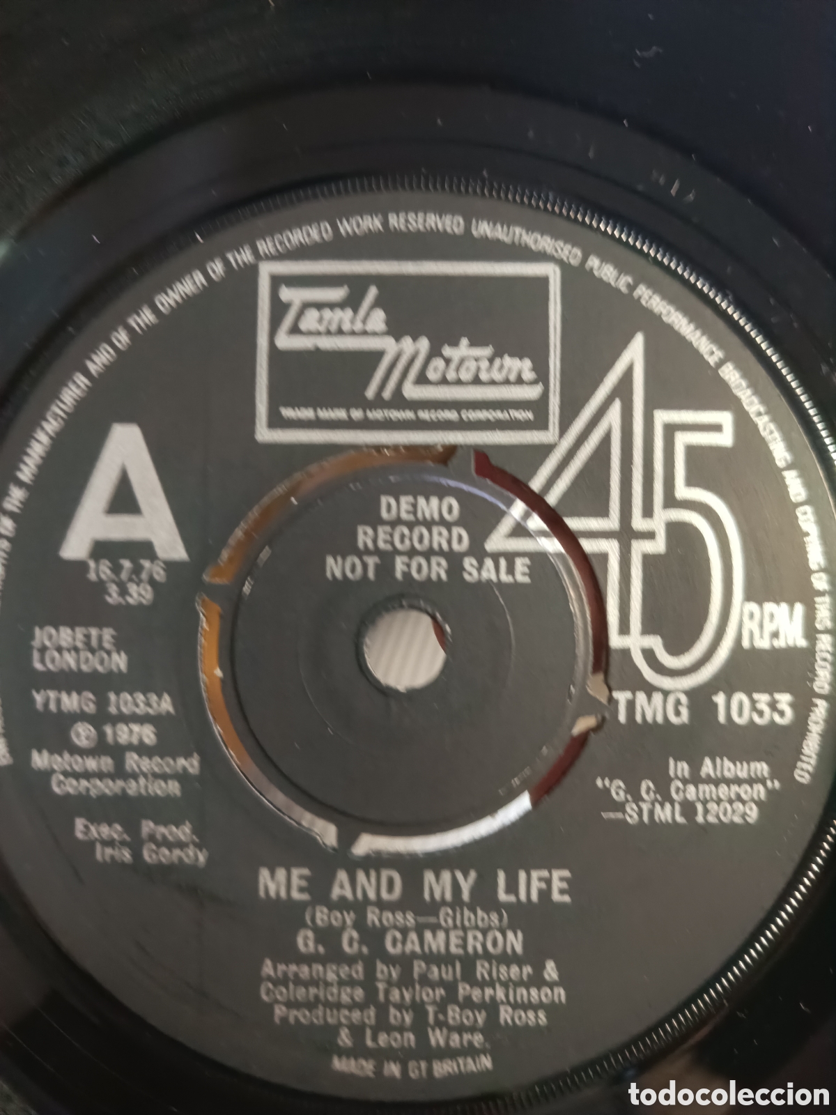 Discos de vinilo: G.C. Cameron &ndash; Me And My Life (Edici&oacute;n Promocional)