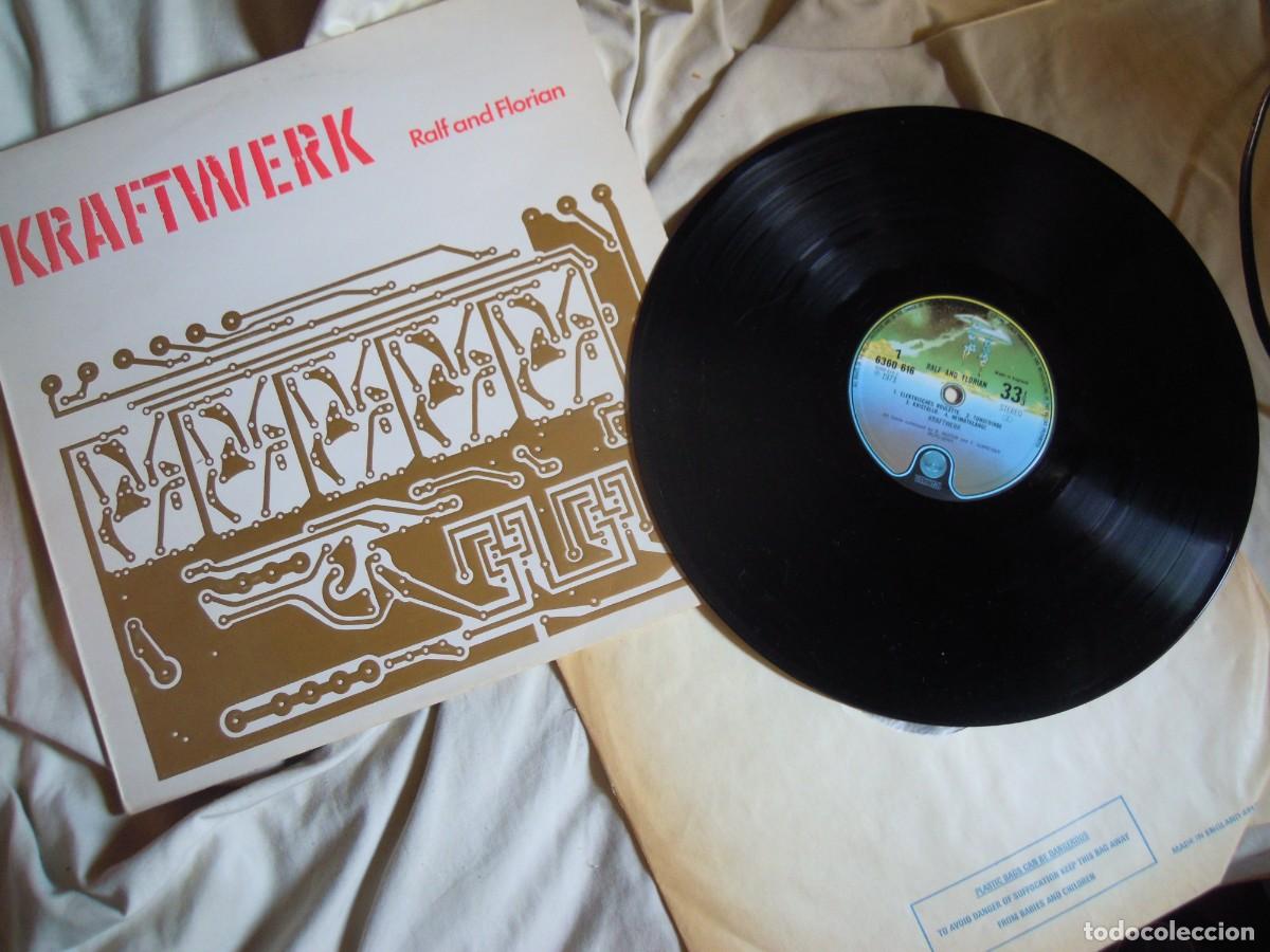 Discos de vinilo: LP KRAFTWERK RALF AND FLORIAN ED. INGLESA 1973, KRAUTROCK, ELECTR&Oacute;NICA, EXCELENTE