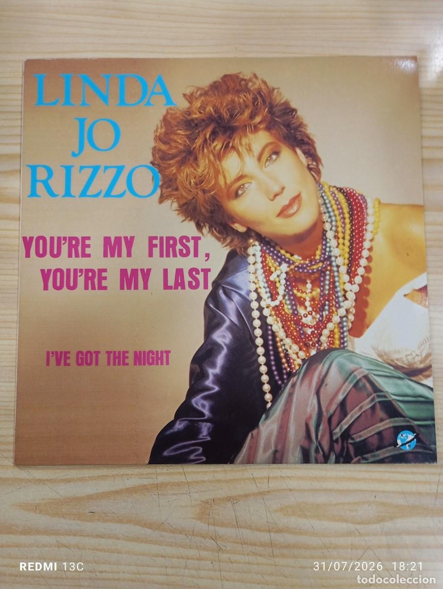 Discos de vinilo: Maxi 12 &rdquo; Linda Jo Rizzo &ndash; You're My First, You're My Last Excelente copia