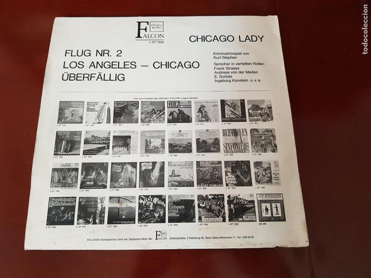 Discos de vinilo: CHICAGO LADY-FALCON ABENTEUER - Foto 2