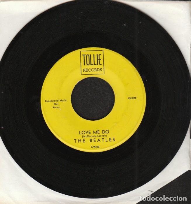 Discos de vinilo: THE BEATLES : &rdquo;LOVE ME DO&rdquo; - TOLLIE RECORDS U.S.A ORIGINAL SINGLE - VEA EL MURO BEATLE