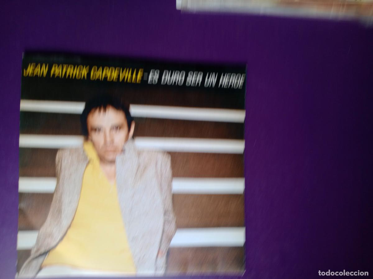 Discos de vinilo: Jean-Patrick Capdevielle &ndash; Es Duro Ser Un H&eacute;roe - Sg CBS 1980 - POP ROCK FRANCIA SIN APENAS USO