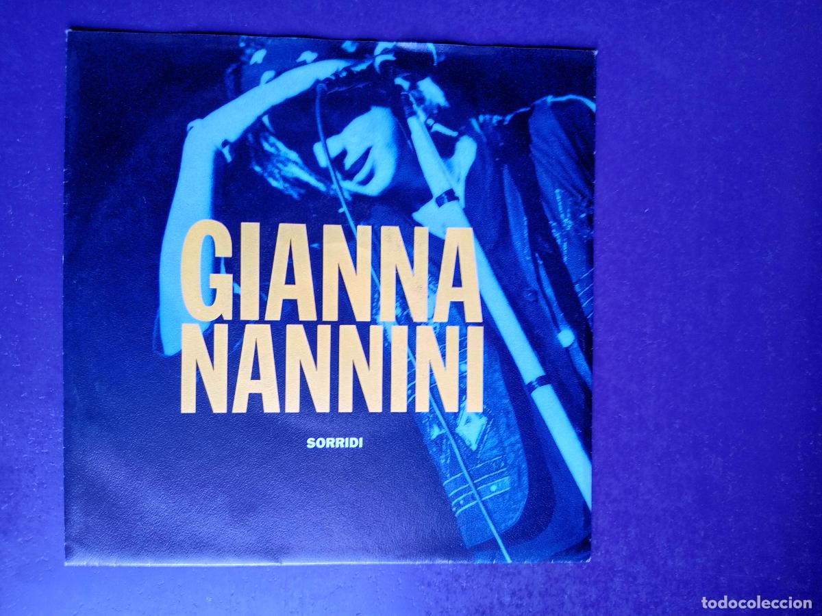 Discos de vinilo: Gianna Nannini &ndash; Sorridi - Sg POLYDOR 1991 - POP ROCK ITALIA, SIN USO