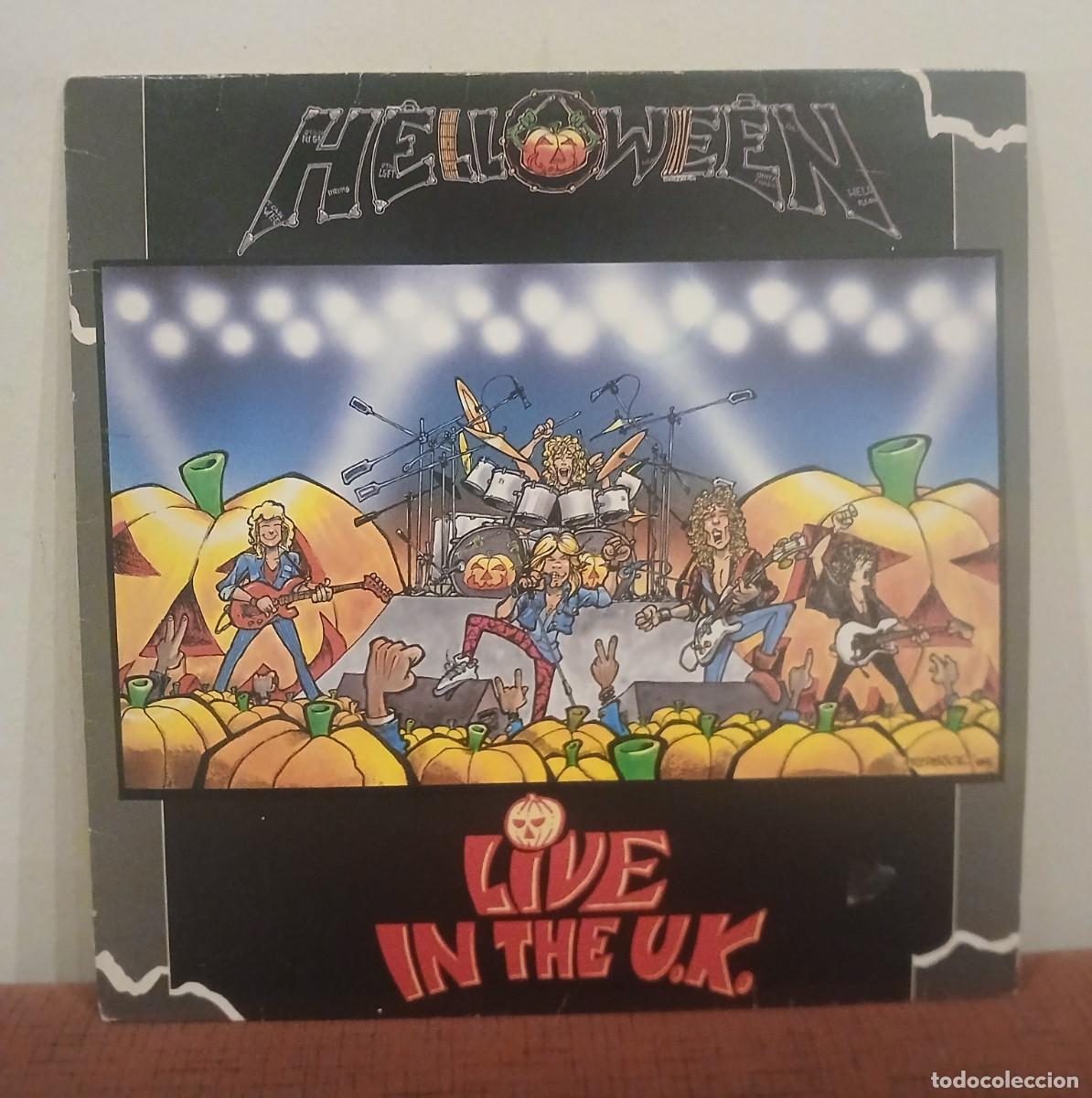 Discos de vinilo: VINILO LIVE IN THE U.K - LP DE HELLOWEEN COMO NUEVO