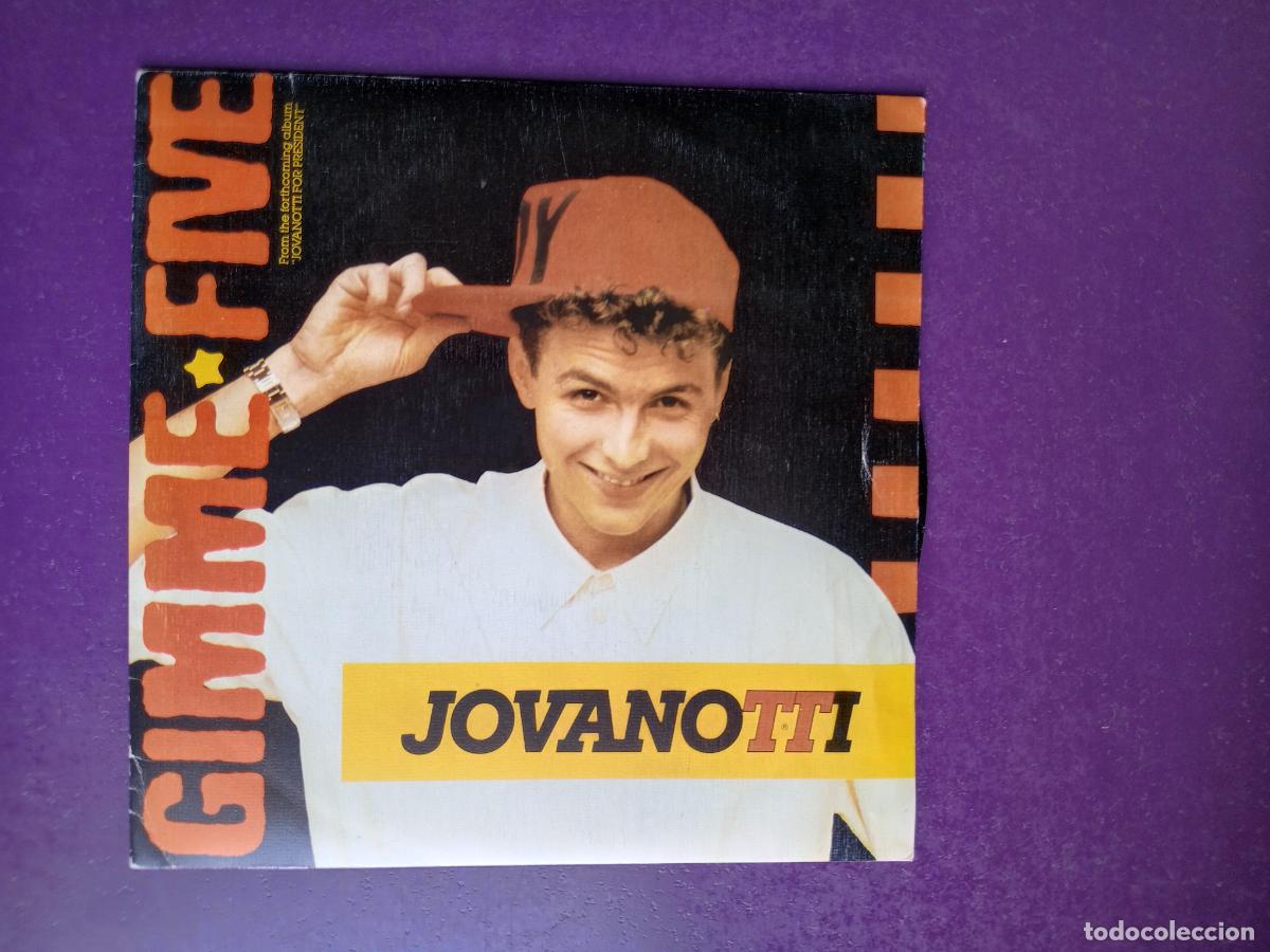 Discos de vinilo: Jovanotti &ndash; Gimme Five - Sg BLANCO Y NEGRO 1988 - ELECTRONICA HOUSE - DISCO 80'S
