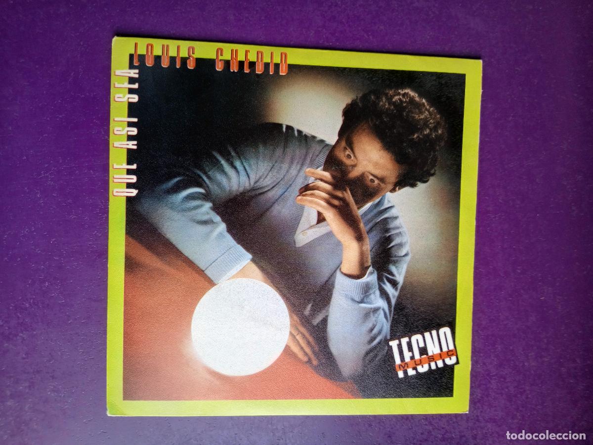 Discos de vinilo: Louis Chedid &ndash; Que Asi Sea - Sg CBS PROMO 1982 - FRANCIA DISCO POP 80'S