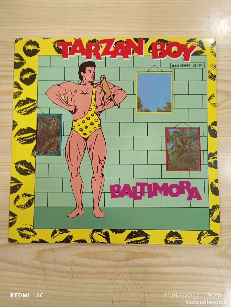Discos de vinilo: Maxi 12 &rdquo; Baltimora - Tarzan boy - Excelente copia - Italo Disco