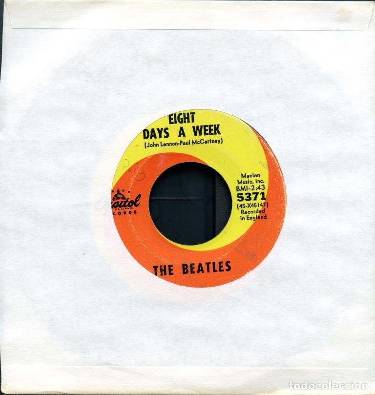 Discos de vinilo: THE BEATLES Eight days a week 7&rdquo;