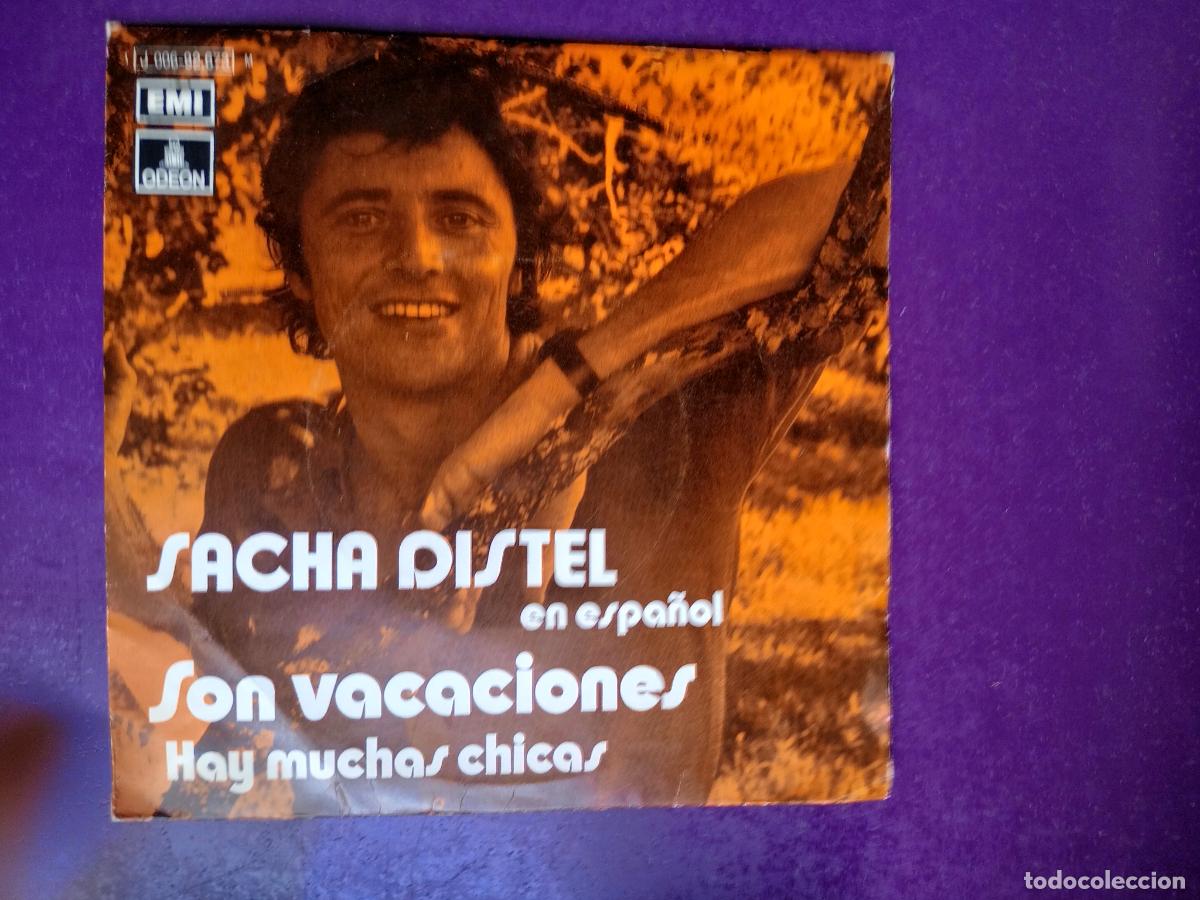 Discos de vinilo: Sacha Distel &ndash; Son Vacaciones (En Espa&ntilde;ol) - Sg EMI 1971 - FRANCIA POP 70'S -