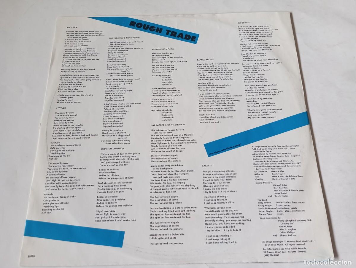 Discos de vinilo: Rough Trade &ndash; For Those Who Think Young - 1981 - LP - Foto 3