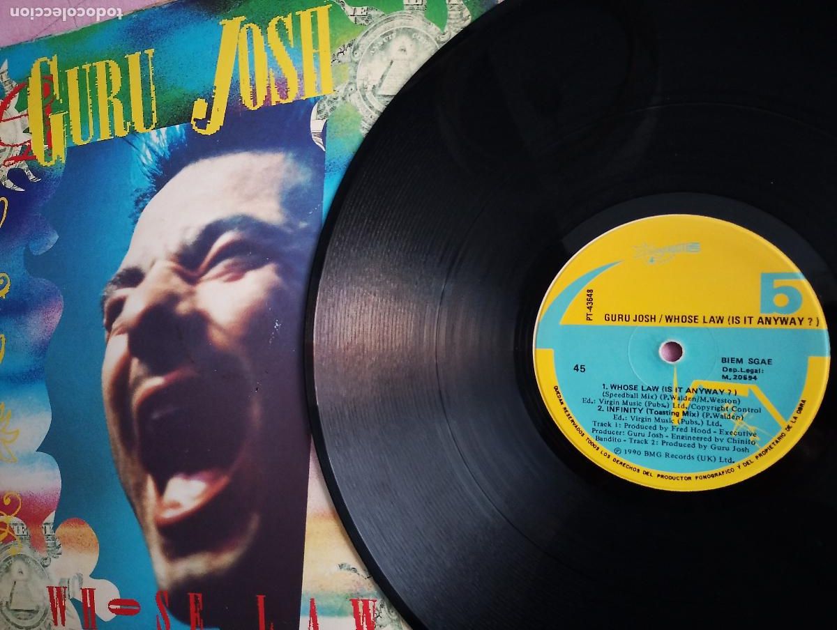 Discos de vinilo: Guru Josh &lrm;&ndash; Whose Law (Is It Anyway)? 1990 - Foto 3