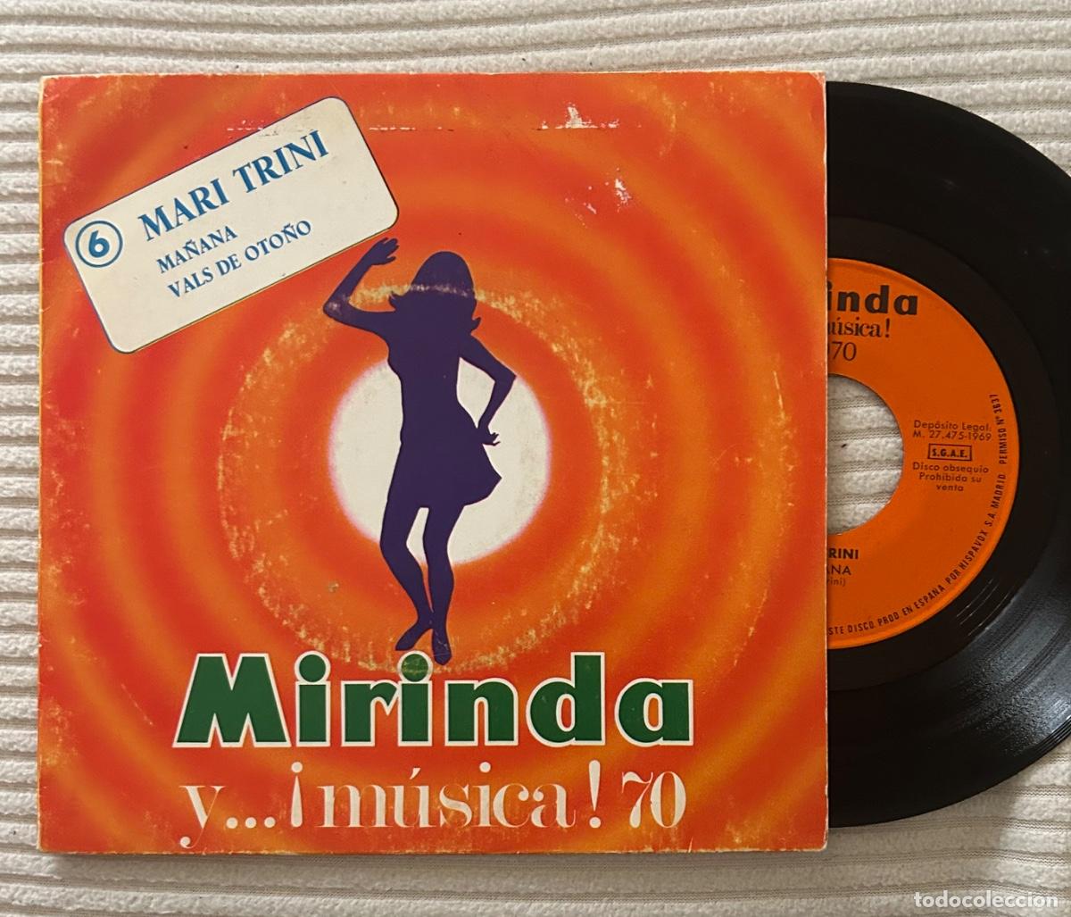 Discos de vinilo: Mari Trini - Ma&ntilde;ana - Disco Mirinda - Foto 1