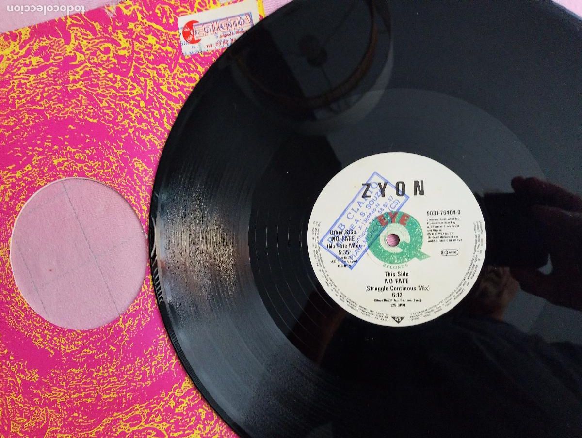 Discos de vinilo: Zyon &ndash; No Fate, 1991 - Foto 4