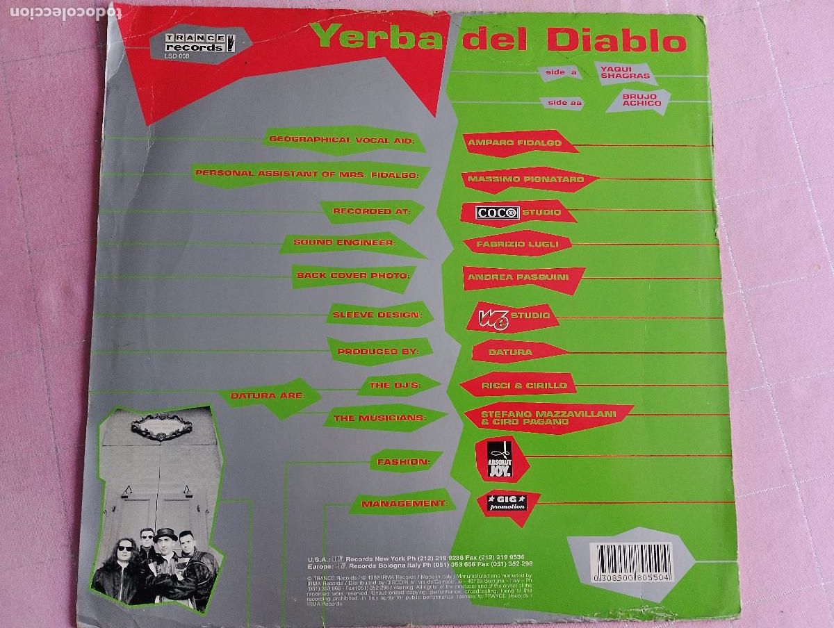 Discos de vinilo: Datura &ndash; Yerba Del Diablo, 1991 - Foto 3