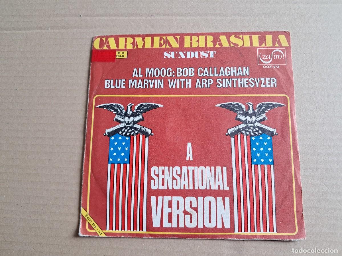 Discos de vinilo: BOB CALLAGHAN & BLUE MARVIN - CARMEN BRASILIA SINGLE PROMOCIONAL 1972 EDICION ESPA&Ntilde;OLA