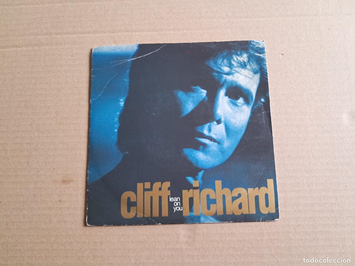 Discos de vinilo: CLIFF RICHARD - LEAN ON YOU SINGLE 1989 EDICION EUROPEA